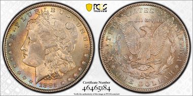 1885 $1 MS64