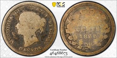 1858 5C Large Date RP2 G4