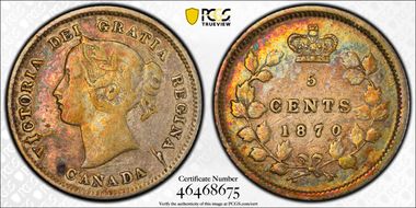 1870 5C Wide Border VF30