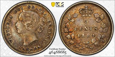 1884 5C Far Blunt 4 XF40