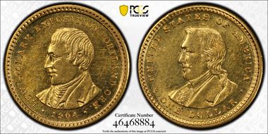 1904 G$1 Lewis and Clark AU58
