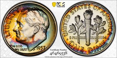 1957 10C PR66