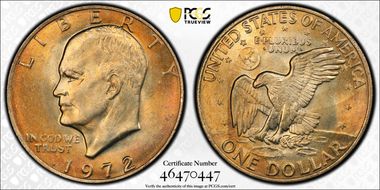 1972 $1 Type 1 MS65