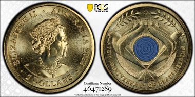 2022-C $2 Peacekeeping Colorized MS68
