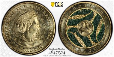 2022 $2 Socceroos Centenary MS66