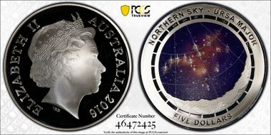 2016 $5 URSA Major Northern Sky PR69DCAM