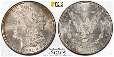 1881-S $1 MS66