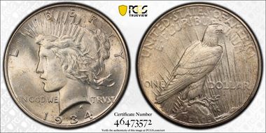 1934 $1 MS63