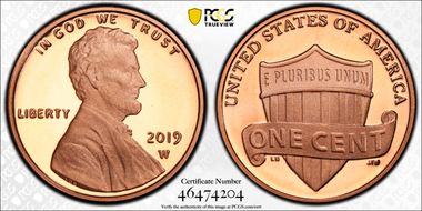 2019-W 1C Shield PR69DCAM