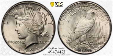 1924 $1 MS65