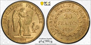 1895-A 20 Fr Gad-1063 F-533 MS62