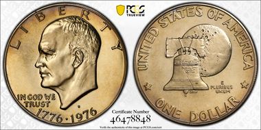 1976-S $1 Clad Type 1 PR67