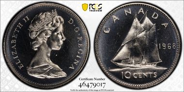 1968 10C Nickel PL66