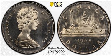 1968 $1 Voyageur Ni PL64