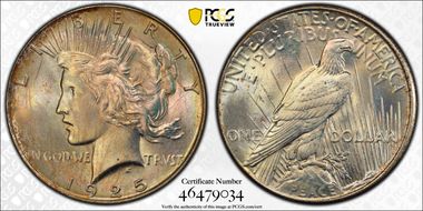 1925 $1 MS66+