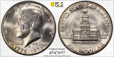 1976-D 50C Clad MS64