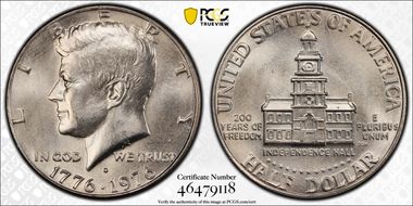 1976-D 50C Clad MS66