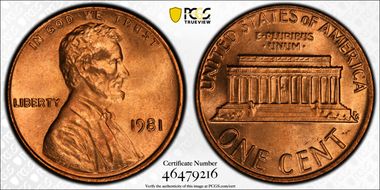 1981 1C MS67RD