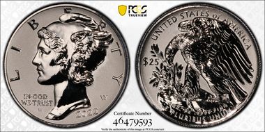 2022-W $25 Palladium, Reverse Proof First Strike PR69