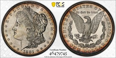 1881-S $1 MS64