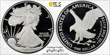 2022-W  $1 Silver Eagle PR69DCAM
