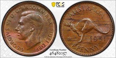 1951 Y. (p) 1D MS63BN