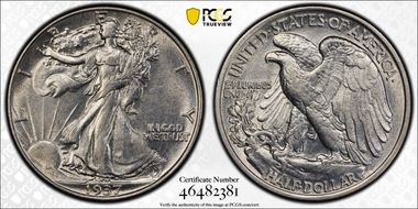 1937 50C AU53