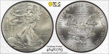 2015 $1 Silver Eagle MS68