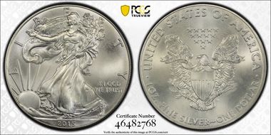 2015 $1 Silver Eagle MS68