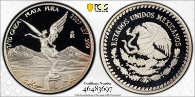 2007-Mo 1/10 oz Libertad Ag PR69DCAM