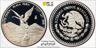 2007-Mo 1/10 oz Libertad Ag PR69DCAM