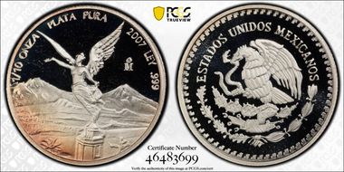 2007-Mo 1/10 oz Libertad Ag PR69DCAM
