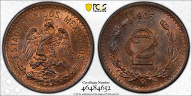 1906-Mo 2C Narrow Date MS65RB