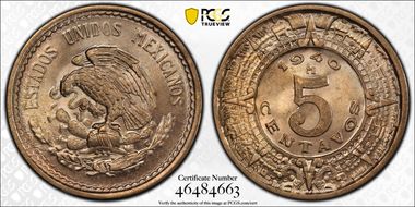 1940-M 5C KM-423 MS66