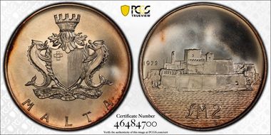 1972 £2 Fort San Angelo MS68