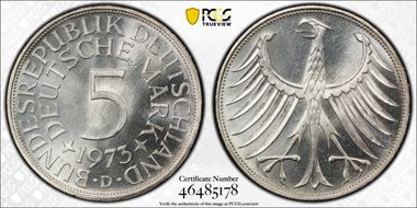 1973-D 5 Mk MS65