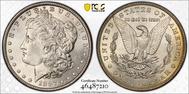 1887 $1 MS62