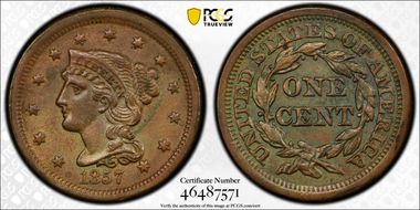 1857 1C Small Date N1BN