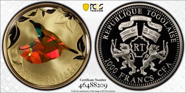 2010 1000 Fr Yellow Sunbird PR70DCAM