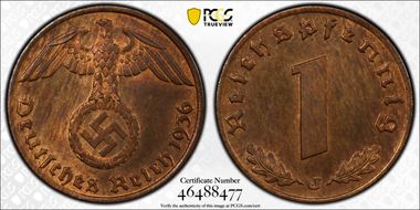 1936-J Pfg J-361 MS64RB