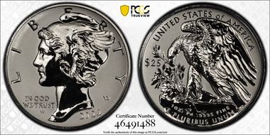 2022-W $25 Palladium, Reverse Proof First Strike PR70