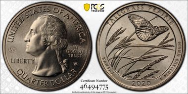 2020-W 25C Tallgrass Prairie NP V75 MS67