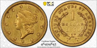 1850 G$1 AU53