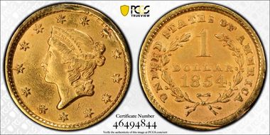 1854 G$1 Type 1 N1