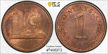 1967 Sen KN1 MS64RB