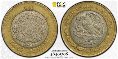 2017-Mo 10 Peso AU55