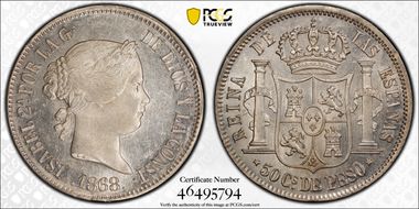 1868 50C MS62
