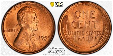 1940-D 1C MS67RD