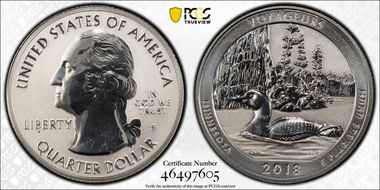 2018-S 25C Voyageurs NP-Silver Rev PR 50th Anniversary Set PR69