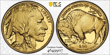 2006-W $50 American Buffalo .9999 Fine Gold PR69DCAM